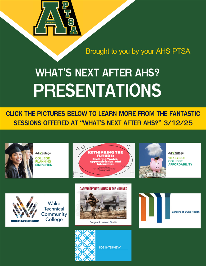What's Next After AHS? Presentations